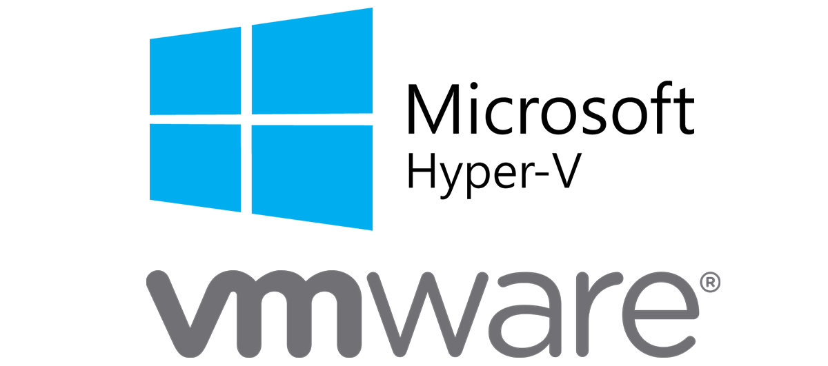 HyperV and VMware logos